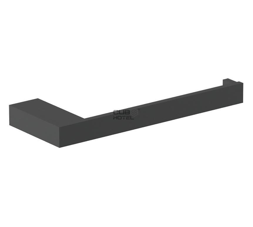 Portarrollos reserva acero inox negro Corinto